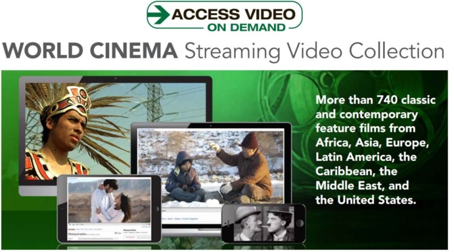 More than 740 classic and contemporary feature films from Africa, Asia, Europe, Latin America, the Caribbean, the Middle East and the United States