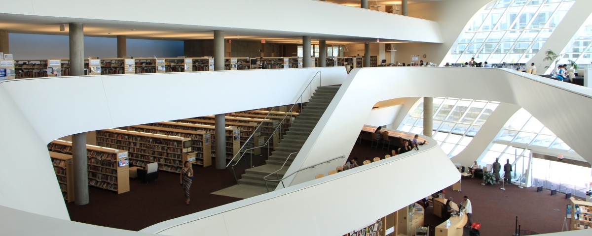 Inside of the City Centre Library