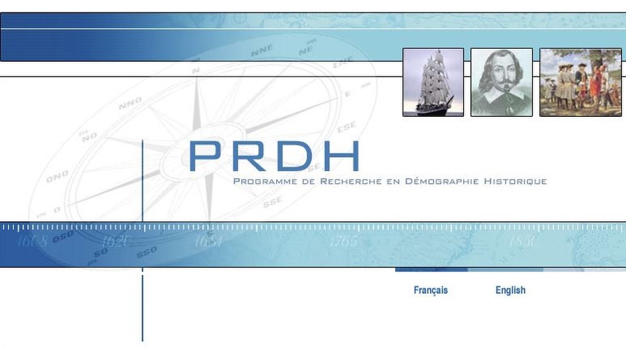 a screen shot of the front page of PRDH Webpage