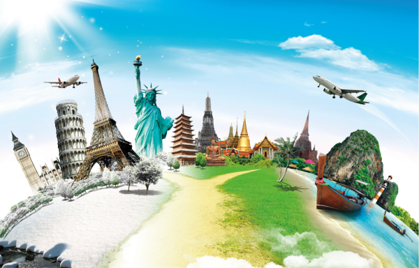 view of earth with big landmarks