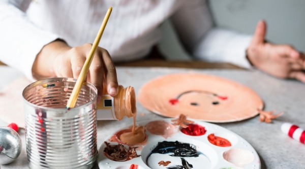 Someone painting