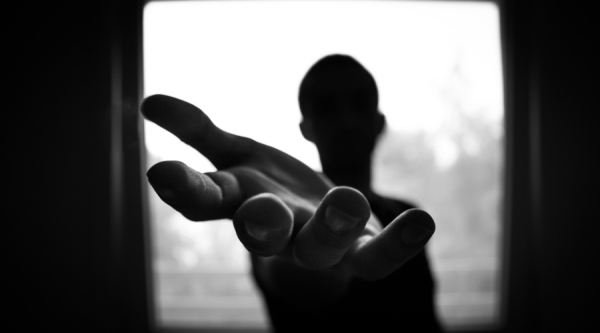 Hand outstretched