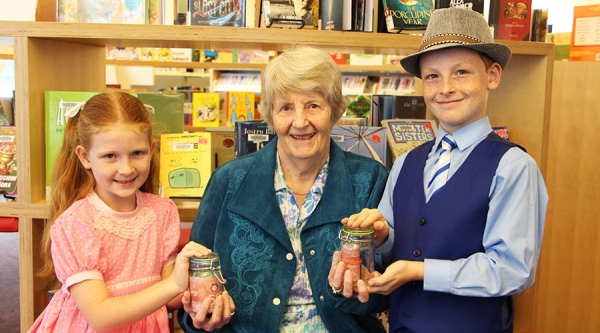 Jacob and Ivy with Gayle Harris's Mother