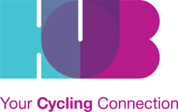 HUB logo with the tagline: Your Cycling Connection